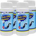 Wild Tornado Pipe Dredge, drain clog removerPowerful Sink and Drain Cleaner, Fast Foaming for Kitchen and Pipes Cleaning Tool4pcs