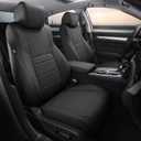 Custom Leather Seat Covers for Honda Accord LX 2018-2022 | rear solid folding backrest, waterproof, stain resistant, airbag compatible, heated seat compatible, baby safe, non-slip