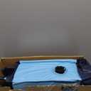 42x42 Inches Puppy Playpen with Gate, Dog Playpen for Puppies or Small Dogs, DogFence Pet Playpen for Indoor & Outdoor, Sturdy Safety DogPen with Thickened Fabric, High-Strength Nylon Wire Mesh (Blue)