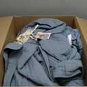 EVERGRACE x Kinsey Walsh Cross Stitch Pre-Washed Cotton Quilt Bedding Set King Size, Oversized 3 Pieces Lightweight Bedspread Coverlet for All Season, with 2 Matching Shams, Dusty Blue, 108"x96" | Cross Stitch, Timeless, 100% Cotton, Pre Washed, Oeko-Tex Certified, Oversized