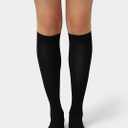 HUE Women's Flat Knit Knee High Sock, S/M