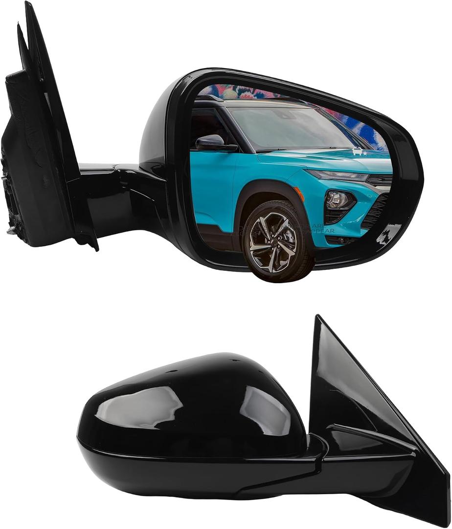 Dasbecan Side Rear View Mirror Compatible with 2021-2024 Chevy/Chevrolet Trailblazer Door Rearview Mirror Blind Spot Power Glass Manual Fold Passenger Right GM1320653 42776824-PFM(5pin)