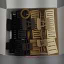 Alemaky 12 Pack Square Claw Clips, Big and Small Neutral Rectangle Hair Claw Clips, Non-slip Matte Large Hair Clips for Women,Strong Hold jaw clip for Thick Thin Hair (Neutral)