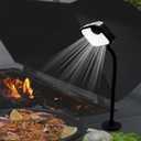 BBQ Grill Lights for Outdoor Grill, Magnetic Grill Lights Rechargeable Ultra-Bright BBQ Grill Lights for Grill (Valentines Day Grilling Gifts) (Black)