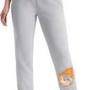 MAGCOMSEN Women's Sherpa Lined Sweatpants Winter Warm Fleece Pants Water Resistant Heavy Insulated Thermal Pants Outdoor (Gray, S)