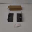 luium 9 Inch Acrylic Floating Shelf No Drill Adhesive Wall Shelf Set of 2 for Funko Pop Storage, Floating Shelves Damage-Free Expand Wall Space for Living Room, Bathroom, Gaming Room, Office - Black