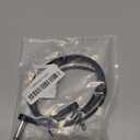 3FT Guitar Patch Cables, 1/4" TS Right Angle Effect Pedal Flat Cables (Black)