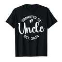 Promoted to Uncle 2026 Soon to Be Uncle First Time Uncle T-Shirt S