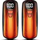 AI Hand Warmers Rechargeable 2 Pack, AI Smart Chips Electric Hand Warmers, Long Lasting Safe Heat, Portable Pocket Heater, Gifts for Christmas, Outdoor, Golf, Hunting, Camping Accessories -Black