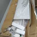 10-Drawer Dresser for Bedroom, Anti-Tip Tall Storage Organizer Chest of Drawers with Wooden Top and Metal Frame Fabric Bins for Closet, Living Room, Hallway, Entryway, White (11.8"D x 31.4"W x 45.6"H (10 Drawers))