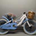 OLAKIDS Kids Bike 14 Inch Toddlers Bike With Removable Training Wheels And Rattan Basket