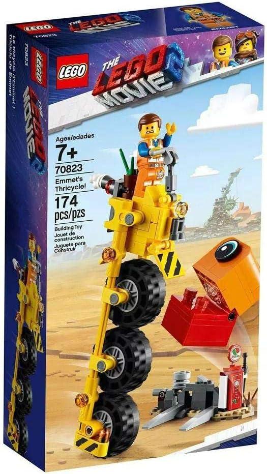LEGO THE LEGO MOVIE 2 Emmets Thricycle! 70823 Three-Wheel Toy Bicycle Action Building Kit for Kids, 2019 (173 Pieces)