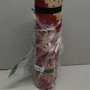 Red Christmas Kitchen Mats Set of 2, Linen Xmas Kitchen Rugs, Merry Christmas & Let It Snow Design, Non-Slip Floor Mats for Kitchen, Entryway Christmas Decor 17x30+17x47 Inch