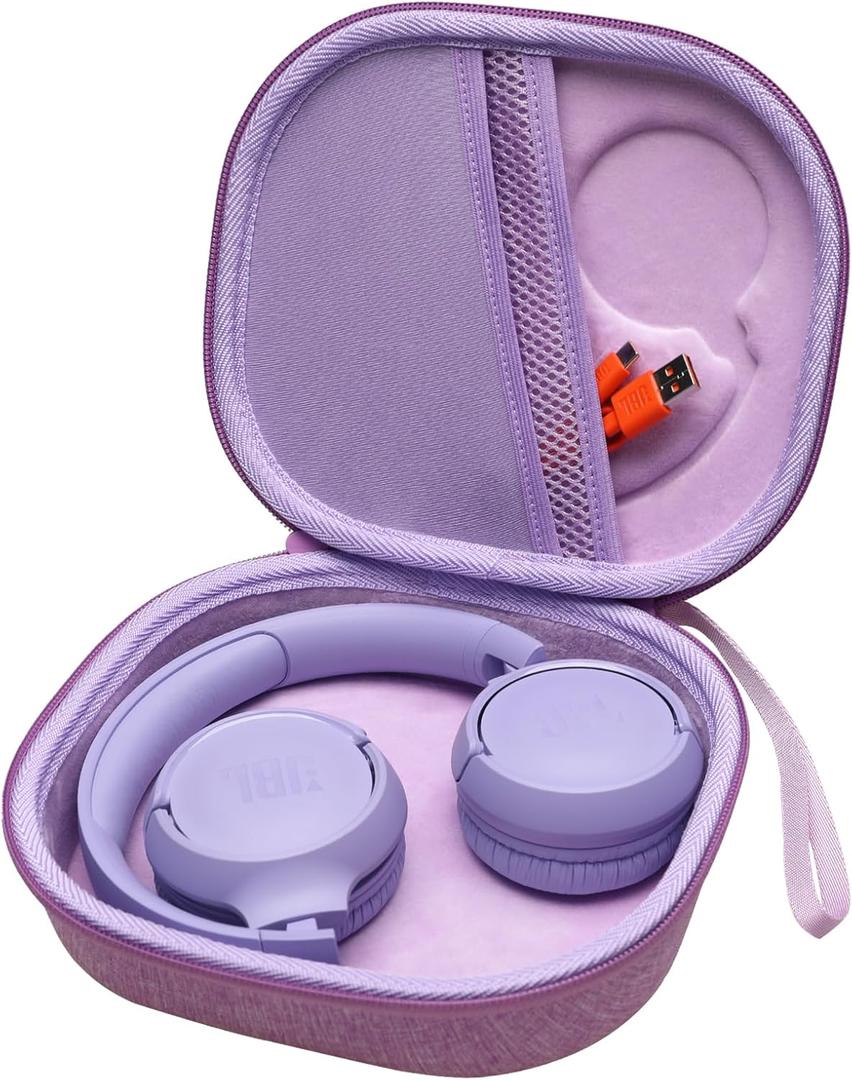 LTGEM Case Compatible with JBL Tune 510BT 520BT 500BT 570BT 660NC 710BT 720BT 770NC & Live 460NC 660NC 670NC 770NC 760NC Headphones, Purple