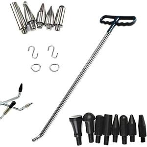 Paintless Dent Repair Tools 1 Pieces of Dent Removal Rods with Awl Head Dent Hail Repair Tools Paintless Dent Removal Kit Car Auto Body Dent Removal of Hail Dents and Door Ding (16PCS)