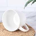 30 oz 900ml Large Coffee Mug Ceramic Jumbo Soup Bowl with Handle Cereal Mugs, Big Coffee Cup for Latte, Cappuccino, Cocoa, Hot Chocolate, Milk, Tea, Breakfast Mulled Drinks, White