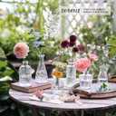 SUPMIND 24pcs Glass Bud Vase Set, Small Clear Flower Vases for Centerpieces in Bulk, Mini Vintage Vase for Wedding, Home,Table Decoration
