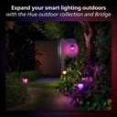Philips Hue Calla Outdoor Smart Pathway Light - White & Color Ambiance LED Walkway Lights - Low Voltage Lighting - 1 Pack - Requires Bridge and Power Supply - Control with App and Voice - Weatherproof
