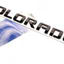 Yoaoo 3pcs OEM Colorado Emblems Letter Badge Compatible with for Colorado Glossy 2007-2019 (Black)