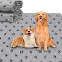 JERIA 2 Pack 36"x 41" Waterproof Non Slip Wee Wee padReusable Washable Pee Pads for DogsAbsorbent and Leakproof Training Mats for Potty, Bed, Sofa, Potty Training