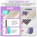 Stitch Gun for Clothes - Handheld Quick Clothing Fixer - Tagging Gun for Clothing, Sewing Kit - Includes 6 Fine Needles, 1000 Black & 1000 White Fasteners (Purple Green)