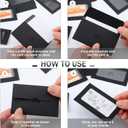 120 Packs Window Gift Card Envelopes Gift Sleeves Credit Size Business Invitation Card Envelopes for Christmas Thanksgiving Gifts, 3.9 x 2.4 Inch(Classic,Black)