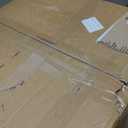 EDISHINE 21" Pre-Assembled Ceiling Fans with Lights Flush Mount, 10%-100% Dimmable, Rustic Low Profile Caged Ceiling Fan with Remote, Small Farmhouse Fan Light Ceiling for Kitchen Bedroom Brushed Gold