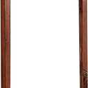 Benjara 36 Inches Rectangular Wood Encased Mirror, Brown