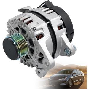 373002E721 61001473 150A 12V Alternator Compatible with 2017 2018 2019 2020 Hyundai Elantra, 2017 2018 2019 2020 2021 Kia Forte, 2020 2021 Kia Forte5, L4 2.0L, 37300-2E721, 11934, 11934N