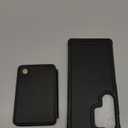 Compatible with Magsafe for Samsung Galaxy S25 Ultra Wallet Case Magnetic Card Holder, RFID Blocking 2 in 1 Detachable Kickstand Shockproof Case for Women Men, Black