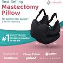 Zomaple Post Mastectomy Pillow Post Surgery Post-Op Essentials, Breast Augmentation/Reduction & Mastectomy Recovery Supplies Washable Cover for Comfort & Support
