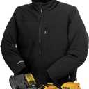 DEWALT Heated Soft Shell Jacket Kit (Black, Small)