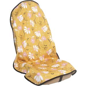 Car Seat Cover Protector Front Seats,for Gym Workout,Running,Swimming,Beach and Hiking,Waterproof Sweat Towel Bucket Seat Covers for Cars SUV Trucks (Chamomile and Yellow, 1Pcs)