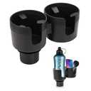 TYKOR Car Cup Holder Expander, Cup Holder Extender for Car with Adjustable Base, Fits Yeti 24/36/46oz, Hydroflask 32/40oz, Large Bottles in 3"3.9" (1640oz)