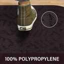 2 x TOONOW Indoor Doormats Front Door Mat,32 "x17, Low-Profile Machine Washable Kitchen Rug, Absorbent Mud Half Round Entrance Mat for Outdoors, Entryway, Patio, Bedroom,Purple