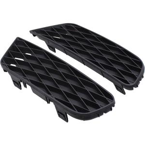 2Pcs Front Driver and Passenger Side Outer Lower Fog Light Cover for Honda Civic 2009-2011