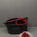 O-Cedar EasyWring Microfiber Spin Mop, Bucket Floor Cleaning System, Red, Gray, Standard