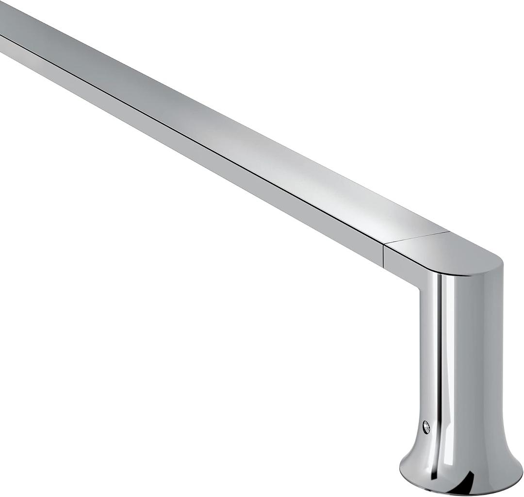 Moen Genta LX Chrome Modern 24-Inch Wall Mount Towel Holder Bathroom Single Towel Bar, BH3824CH