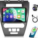 8 CORE 2G+64G Car Radio for Ford Fusion Mondeo Mustang 2009-2012 with Wireless CarPlay Android Auto, 10.1" 1280 * 720P IPS Touch Screen Stereo Android 13 GPS WiFi Bluetooth DSP SWC Backup Camera