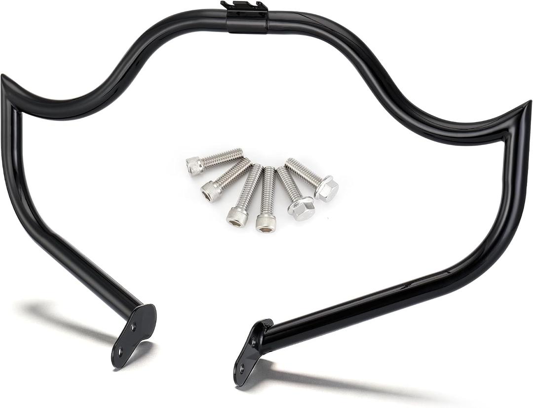 MoKitDora Crash Bar Highway Meathook Engine Guard for Harley Sportster 2004-2015 1200 883, Black