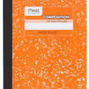 Mead Composition notebook, 100 sheets of double-sided college ruled notebook paper