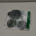 Gas Stove Burner Cap Set, 4 Pack Cooker Hob Gas Burner Cap, Metal Cooker Hat Replacement Kit, Compatible with SABAF Stoves, Black Concave Oven Crown Flame Cap Cover, 3.93" x 1, 2.95" x 2, 2.2" x 1