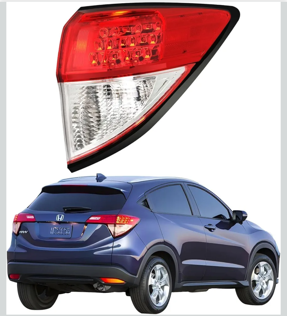 Passenger Side Tail Light Assembly Compatible with 2016 2017 2018 2019 2020 2021 2022 Honda HRV, Right Taillight, Rear Outer Taillamp Replacement 33502T7SA01 33502T7WA31 HO2805109 HO2805119