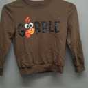 GLIGLITTR Boy Girl Thanksgiving Outfits Kid Gobble Turkey Graphic Sweatshirt Shirt Casual Crewneck Pullover Long Sleeve Top (11-12 Years, Brown)