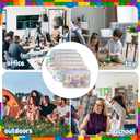 6 Packs Mesh Toy Zipper Storage Bags Sets Storage Organizer with Pockets Portable Handle for Office