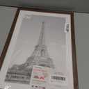 upsimples 11x17 Picture Frame, Display Pictures 9x15 with Mat or 11 x 17 Without, Wall Hanging Poster Frames, Brown, 1 Pack