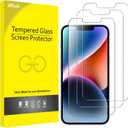 JETech Screen Protector for iPhone 16e 2025, iPhone 14 6.1-Inch, Tempered Glass Film, 3-Pack