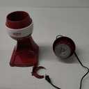 Courant Snow Cone shaved ice machine, Countertop Slushie Machine, Perfect for Desserts,Birthday Parties, with cones  Red