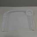 Clear Plastic Baby Dining Tray Compatible with Ingle-sina Fast Table Chair for Home & Restaurant Use, Portable Clip-On Feeding Tray for Hook-On High Chairs, Dishwasher Safe & BPA Free