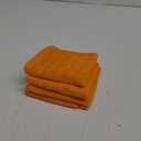 Homaxy 100% Cotton Terry Kitchen Towels(Orange, 13 x 28 inches), Checkered Designed, Soft and Super Absorbent Dish Towels, 4 Pack